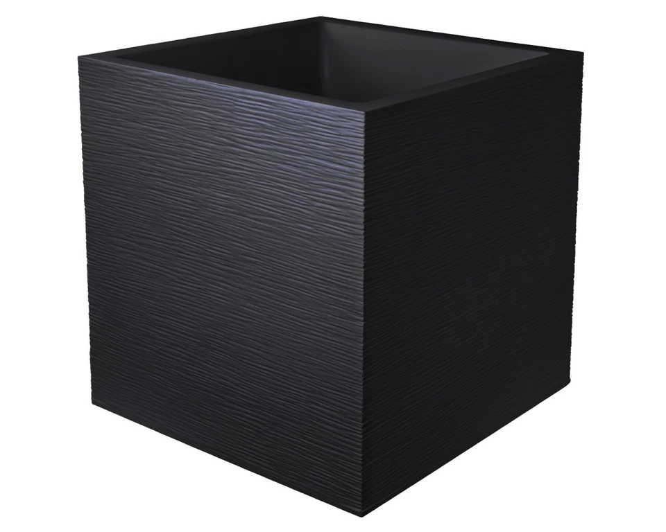 Ondis24 Pflanzkübel Blumenkübel Vulkan 35L Blumentopf Pflanztopf Graphit Optik - Bild 3 von 4