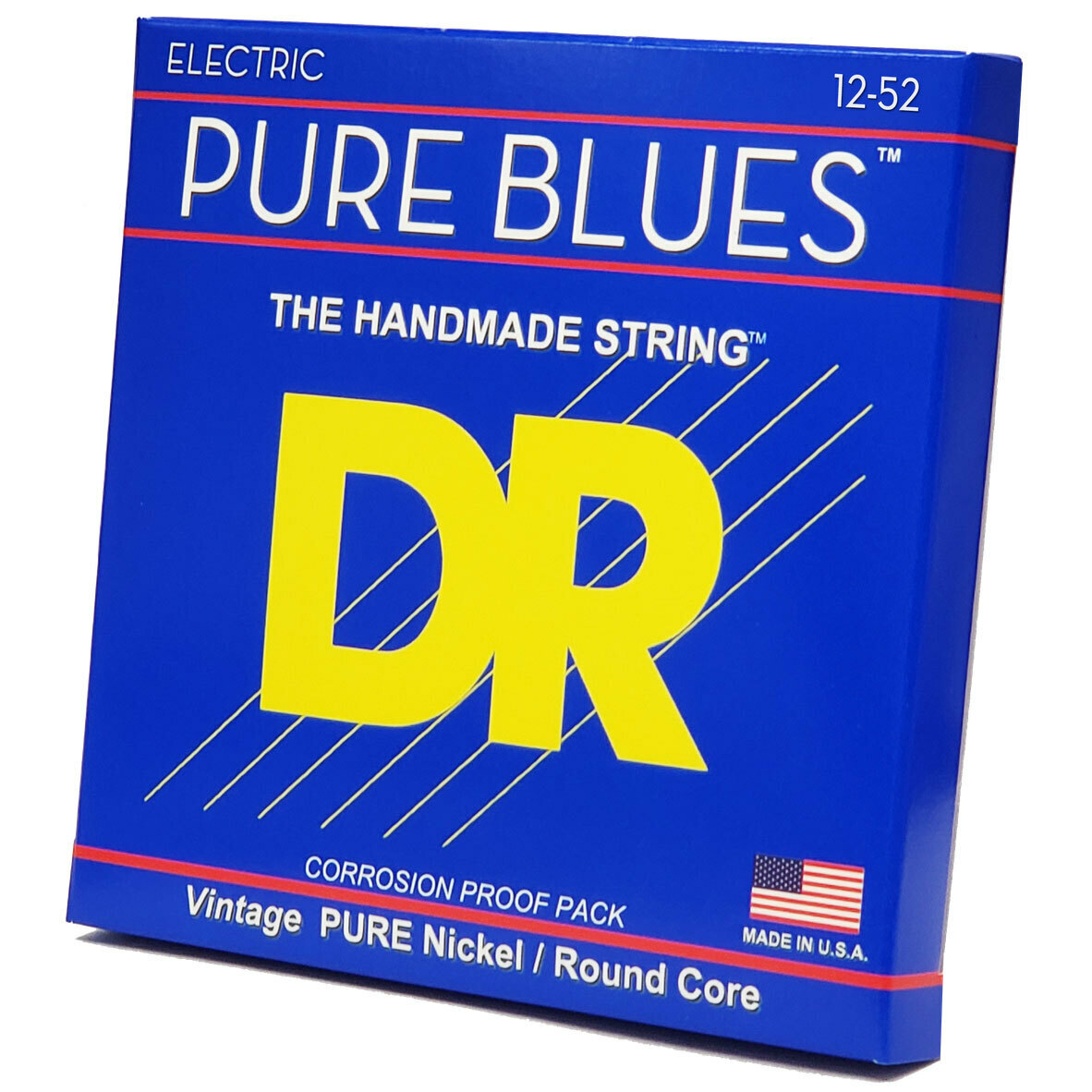 Струнные для электрогитары DR Strings Pure Blues PHR-12 Extra Heavy .012-052 Гитарные струны
