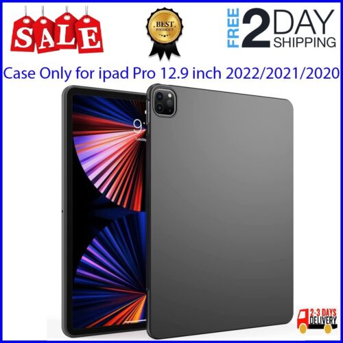 For iPad Pro 12.9 in 6/5/4th Gen Case 2022/2021/2020 Thin Soft Protective Cover - Afbeelding 1 van 8