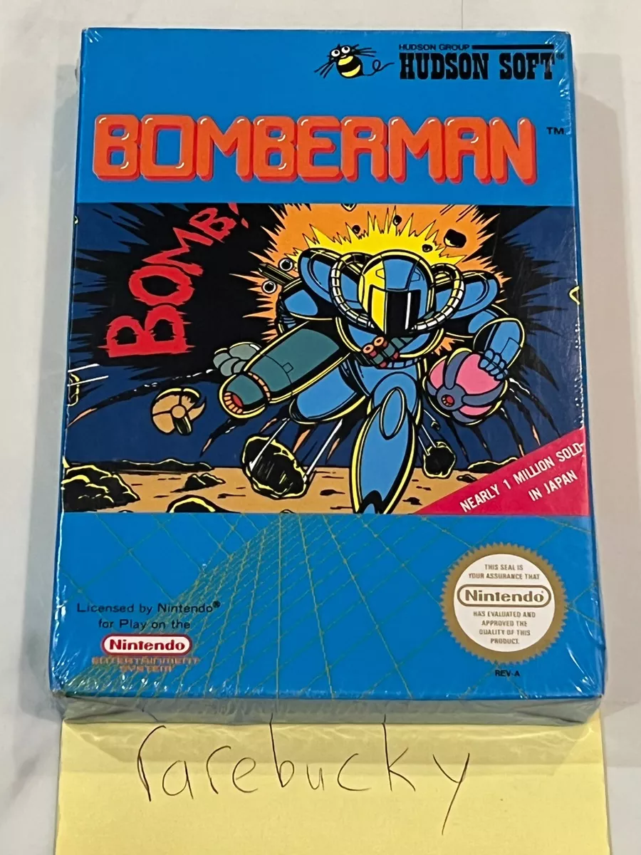 Bomberman Nintendo NES NEW SEALED H SEAM FIRST PRINT CIRCLE SOQ
