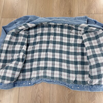 ジャケット・アウター 90s renagate lining blanket cotton jaket SAMPLE Rare Remington Jean Jacket Blanket Fleece Lined