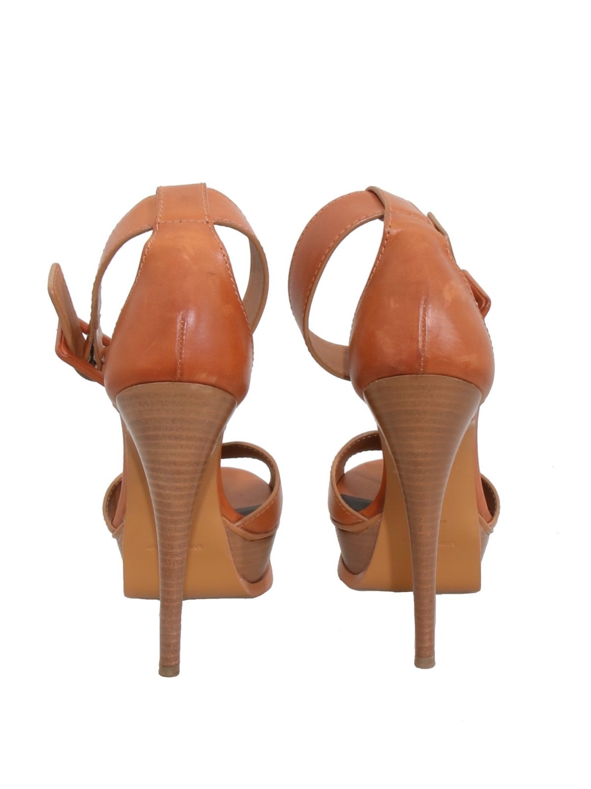 YVES SAINT LAURENT Sandali in pelle plateau (TAGLIA 38)