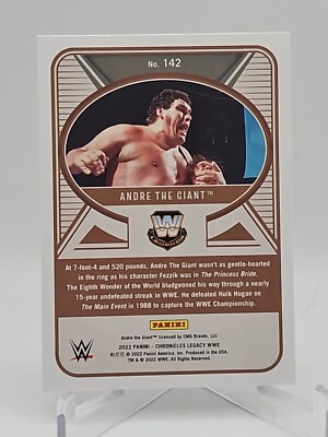 2022 Panini Chronicles WWE Legacy Andre The Giant #142 | eBay