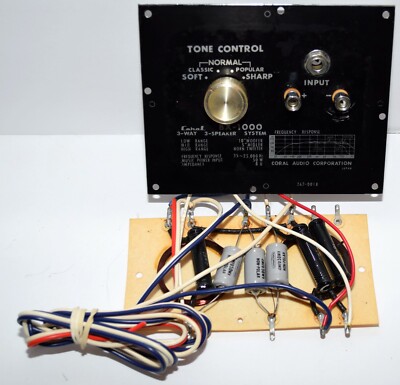 Vintage Coral BX-1000 Speaker 3-Way Crossover - Made In Japan