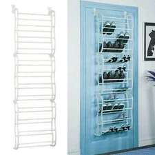 Over-The-Door 36 Pair Wall Hanging Shoe Rack Organizer Closet Storage Used