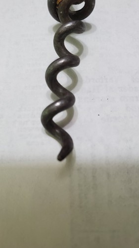 Corkscrew Antique Cord Remover Tool Wood Steel Bottle Opener USA 19th. Century - Picture 7 of 7