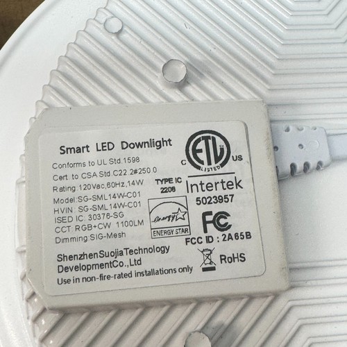 Smart Recessed Lighting 6" LED Smart Lights-12 pack 14W Bluetooth/WiFi - Picture 11 of 16