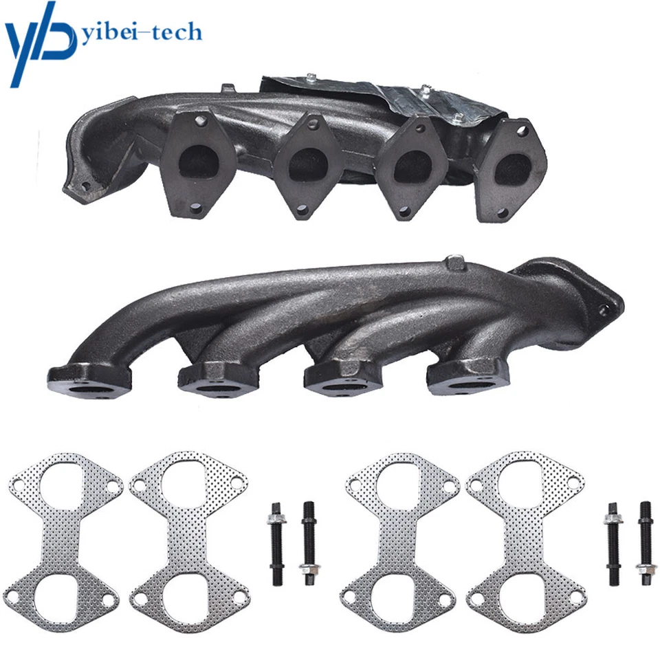 Kit coletor de escape lateral para motorista e passageiro para caminhão Ford F-150 2004-2010 5.4L - Imagem 2 de 4