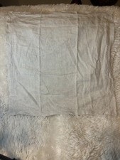 Pottery Barn Belgian Flax Linen Double Flange Sham- Euro Sham-flax Color -26x26