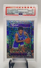2017-18 Donruss Optic De'Aaron Fox #5 The Rookies Fast Break Holo •PSA 10• Gem