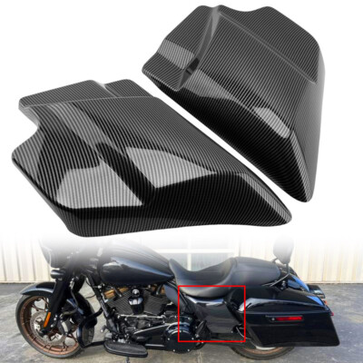 Carbon Fiber Side Cover Panels For Harley Touring Street Road Glide 2009-2023