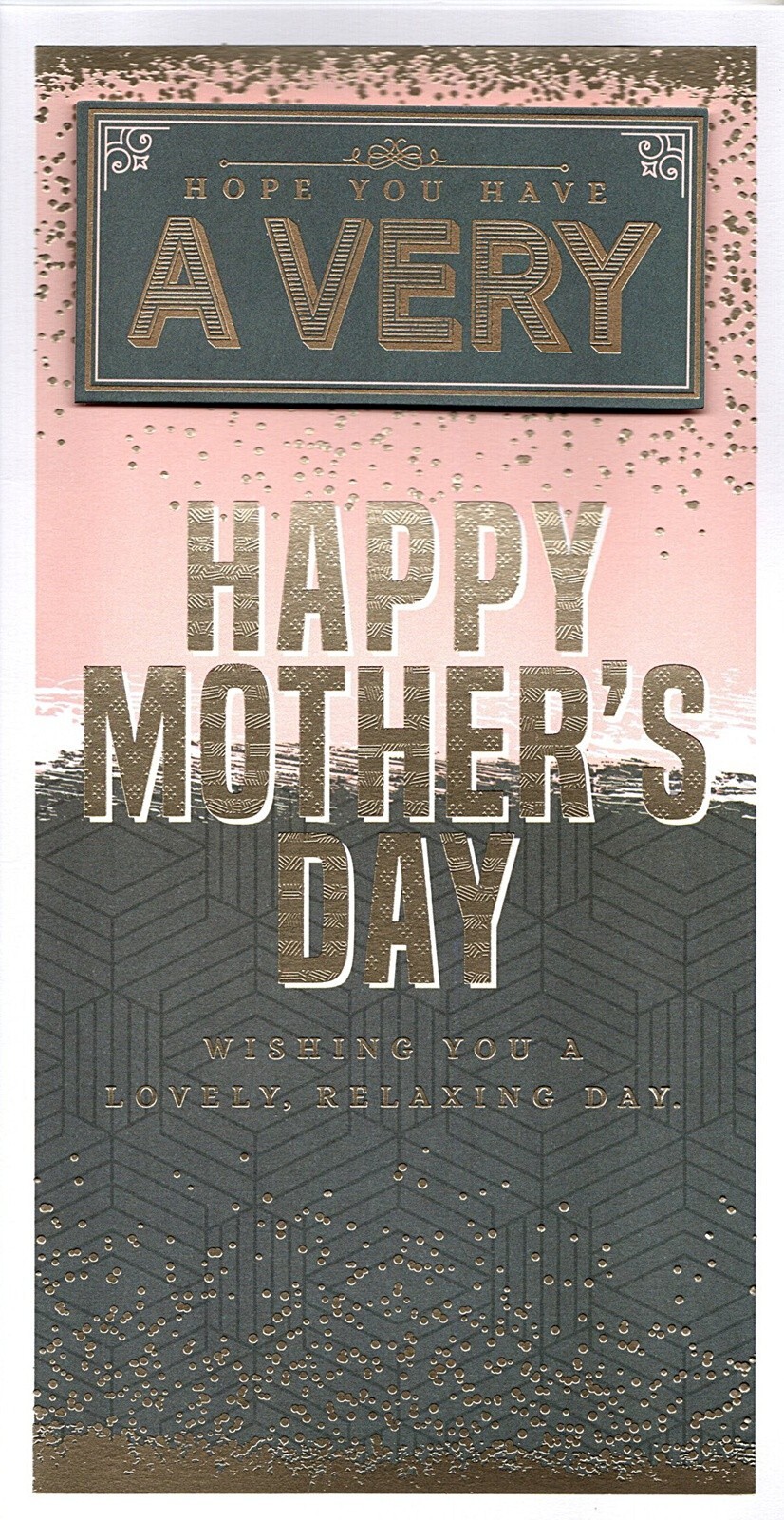 Happy Mother's Day Card Hope You Have a Very Happy Mother's Day Gold Foil