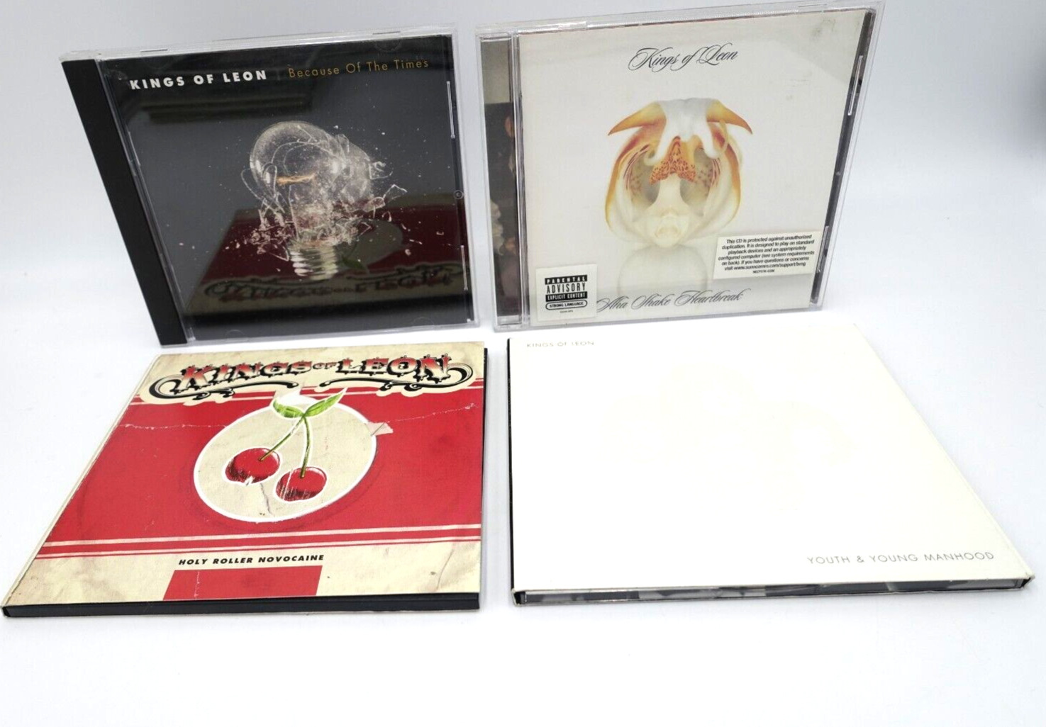 Kings of Leon 4 CD Lot - Aha Shake Holy Roller Because of Times Young Manhood