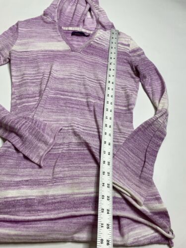 Prana Purple Ombre Hooded Sweater Athletic Lightweight Size Medium - Picture 2 of 8