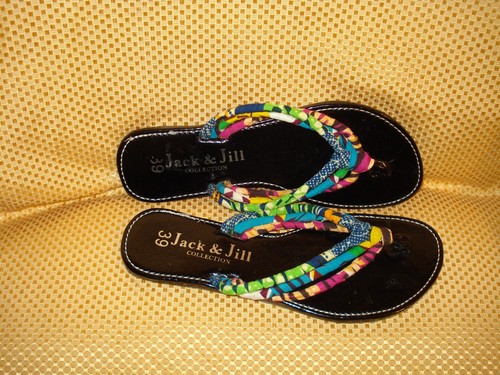 JACK u0026 JILL COLLECTION THONG FLAT SANDALS AUTHENTIC SHOES SO CUTE SUPER  SALE | eBay