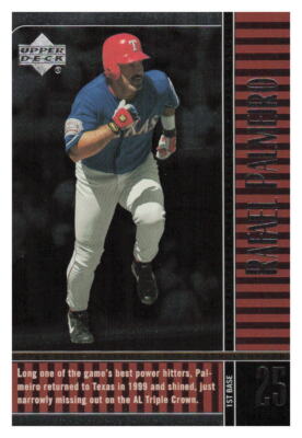 2000 Upper Deck Legends #71 Rafael Palmeiro Texas Rangers | eBay