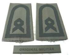 Aufschiebeschlaufen Heer Hauptfeldwebel schwarz/oliv Bw  Dienstgradabzeichen