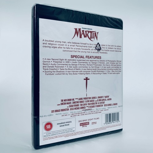Martin 4K Ultra HD Blu-ray George A Romero Standard Second Sight - Picture 2 of 3