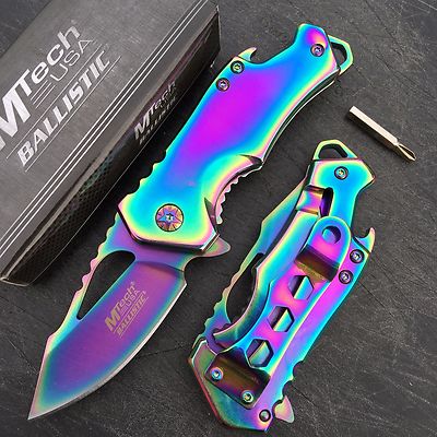 Mtech A882srb Spectrum Framelock Assisted Open Folding Pocket