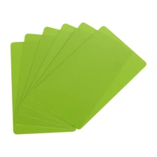 15 Mil Graphic Quality Green Blank PVC Card for ID Badge Printer, 40 Pack