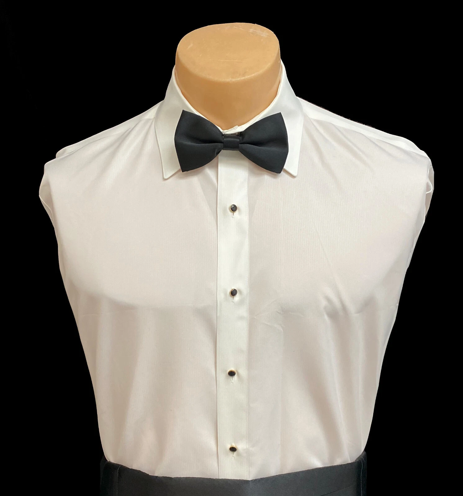 OFF WHITE Camicia elegante uomo avorio bianco sporco con righe sussurrate taglia XL 17 17 5 36 37