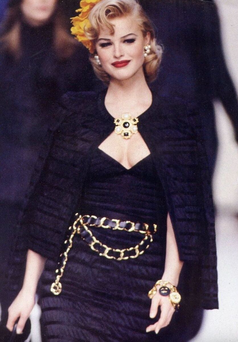 Chanel Vintage Fall/Winter 1992 Black Lesage Ribbon Silk Chanel Vintage Fall/Winter 1992 Black Lesage Ribbon Silk