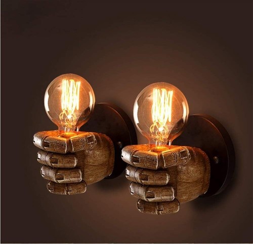 Elegant Vintage Wall Light Sconce in Hand Shape - Listed for Safety - Picture 7 of 10