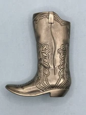 Cowboy Boot Metal Case For Mini Bic Lighter NEW ***Lighter Not Included