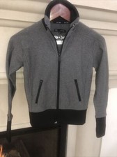 Jo And Jax Full Zip Double Up Top Black/Gray Girls Child Large Size  12-14   