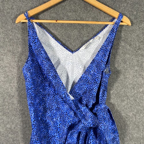 Paris Atelier & Other Stories Dress Womens US 6 / AU 10 Blue Wrap Cocktail Party - Picture 2 of 13