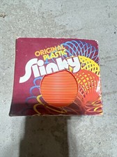 Vintage 2000 Original Plastic Slinky No. 110 Purple And Blue James Ind.