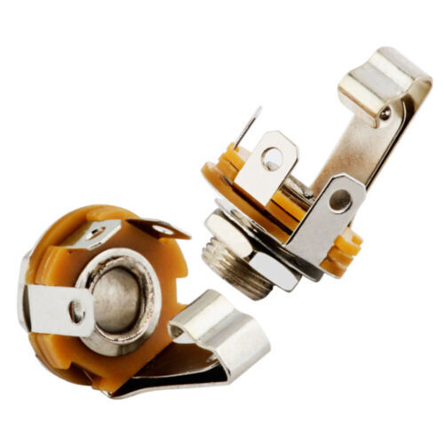 10 piezas conector hembra de montaje de chasis mono panel TS de soldadura de 6,35 mm - Imagen 3 de 6