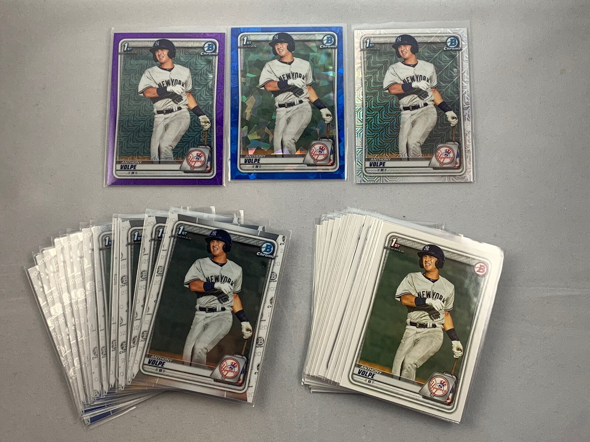 2020 bowman baseball anthony volpe 32 card lot purple/250
