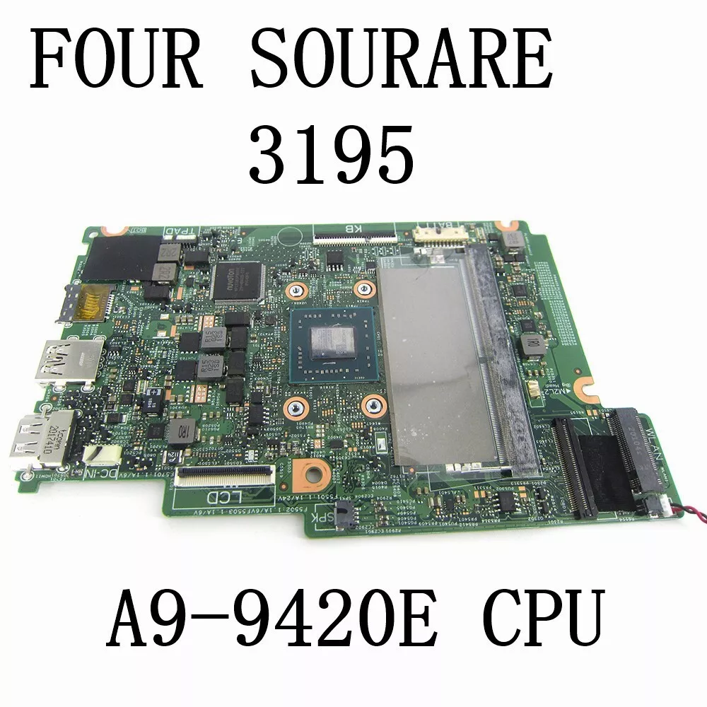 For Dell Inspiron 11 3195 Laptop motherboard with A9 9420E CPU CN 00PGDY 18811 1
