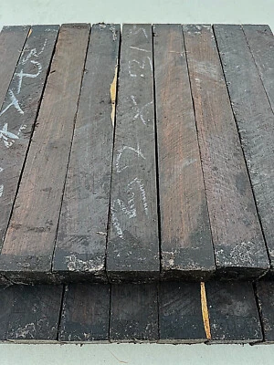 FEEL GOOD WOOD AFRICAN BLACKWOOD / GRENADILLA 6+ YEARS DRY turning blank spindle MUSIC GRADE