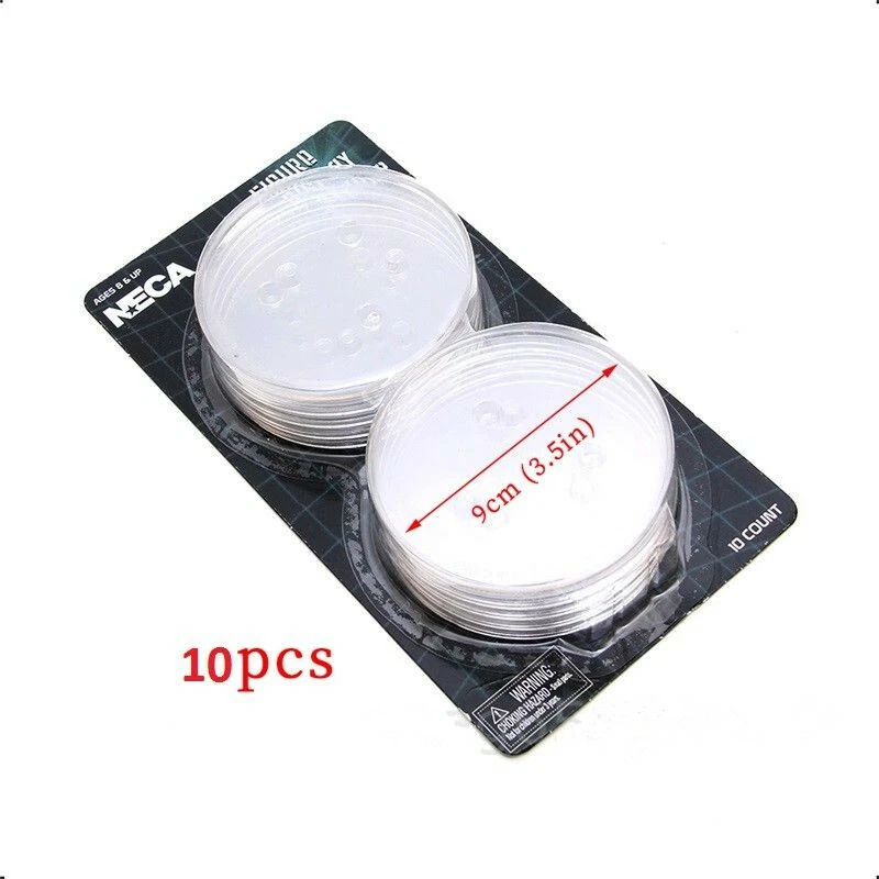 10PCS NECA Action Figure Display Stands Clear Base Fits Most 6" to 8" Model Toy - Image 3 of 4
