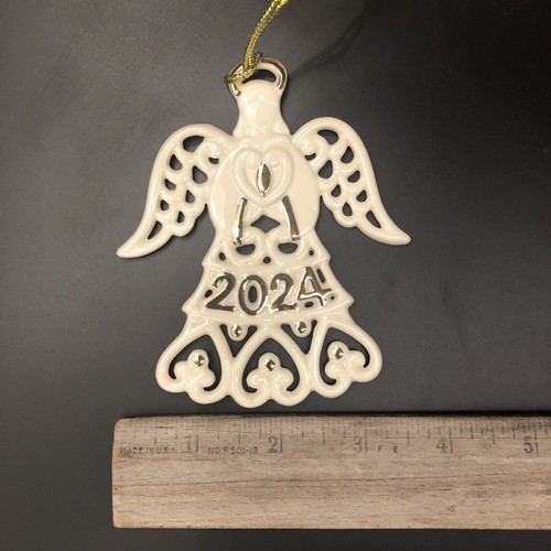 2024 Lenox A Year To Remember Angel Christmas Ornament - Picture 5 of 6