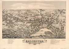 16" x 24" 1884 Map of Arlington, Massachusetts