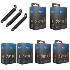 2x Schwalbe Fahrradschlauch Nr. 17 28 Zoll (28/47-622) AV/DV/SV + Reifenheber