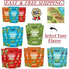 The Only Bean - Crunchy Roasted Edamame Beans,4 oz (3 Pack) - Select Your Flavor