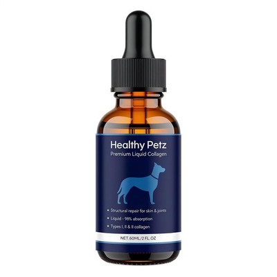 Healthy P-etz Premium Liquid Collagen For Dogs Skin Supplement With Collagen