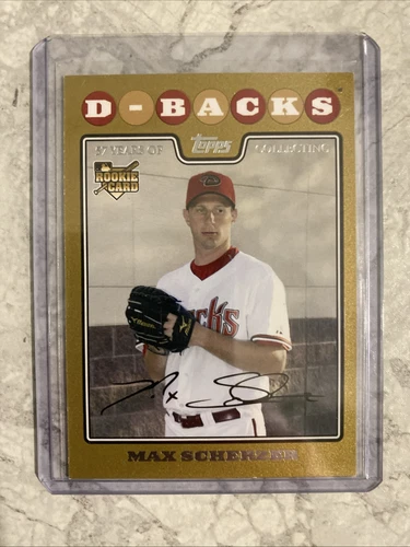 2008 Topps Updates & Highlights Gold #UH280 Max Scherzer #1219/2008 (RC) Rookie 