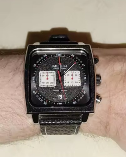 MEGIR Waterproof Men's Quartz Watch Leather Luminous Chronograph Luxury with box - Picture 3 of 3