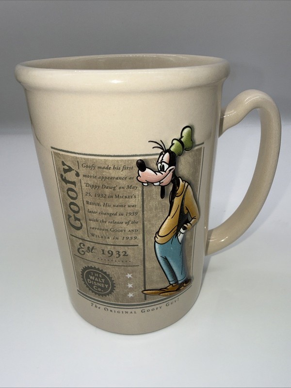 Disney Goofy Coffee Mug, 16 Oz., 3D on Both Sides. “The Original Goofy Guy”