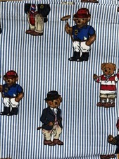 drap plat RALPH LAUREN ours neuf parfait état 240x168cm Coton Mascotte Bear
