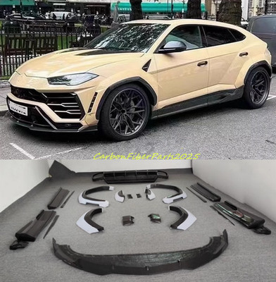Carbon Fiber Front Lip Rear Diffuser Sideskirts Fender For Lamborghini Urus 1016