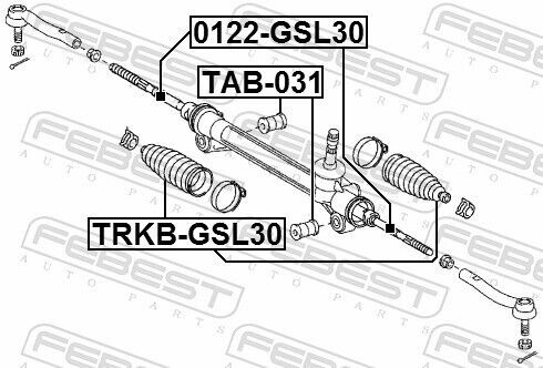 FEBEST 0122-GSL30 Spurstange innen für TOYOTA - Bild 2 von 7