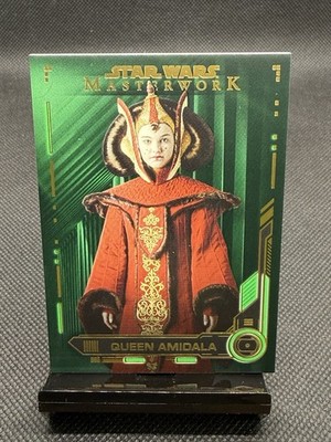 STAR WARS 2019 TOPPS MASTERWORK 13 QUEEN PADME AMIDALA GREEN PARALLEL /99