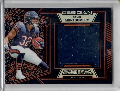 2019 Obsidian Mosaic Materials Electric Etch Orange RC #12 David Montgomery /50