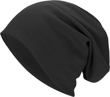 Warm Slouchy Beanie Hats for Women Men - Breathable Cozy Cotton Sleep Skull Cap